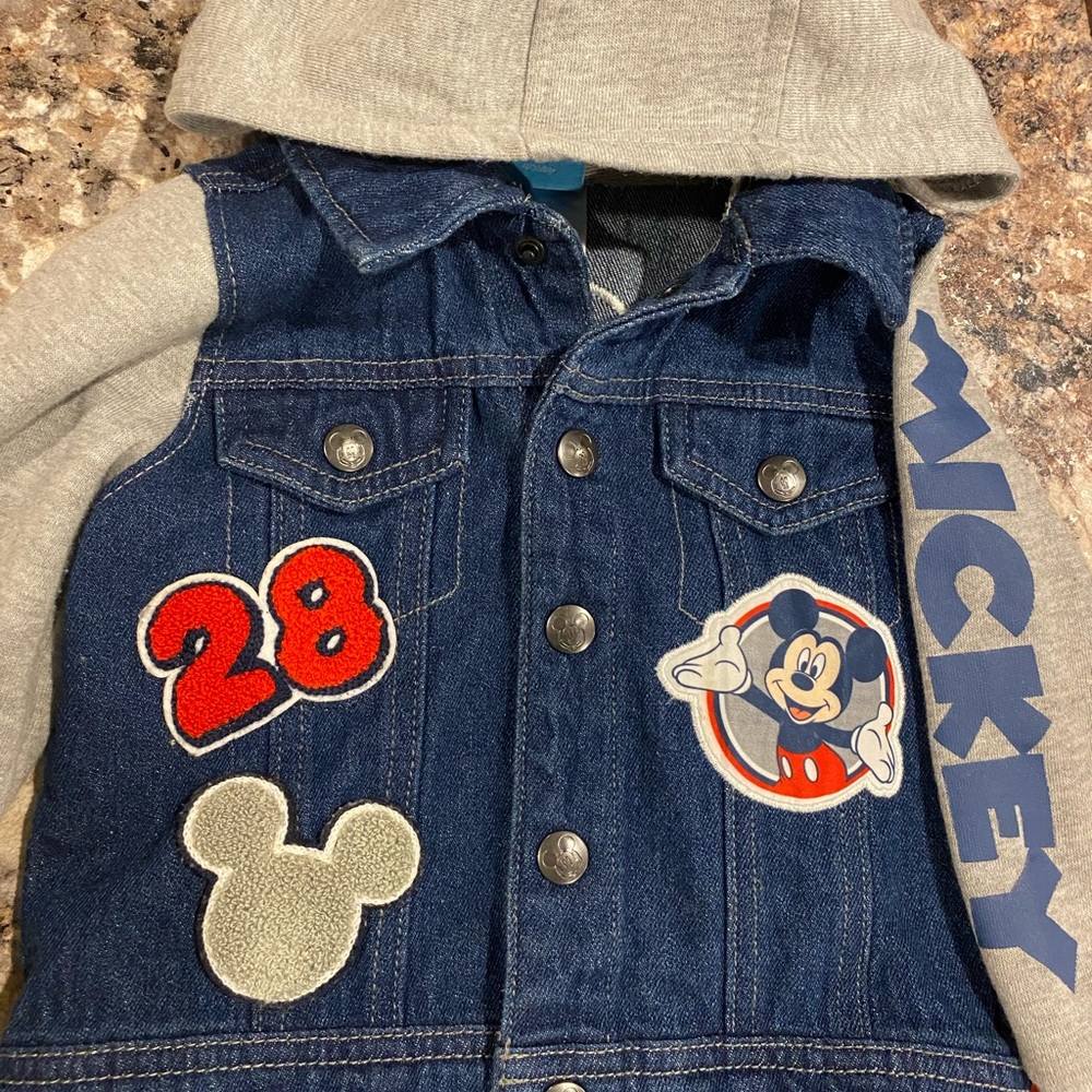 Disney Mickey boy Jean jacket. Size 2T